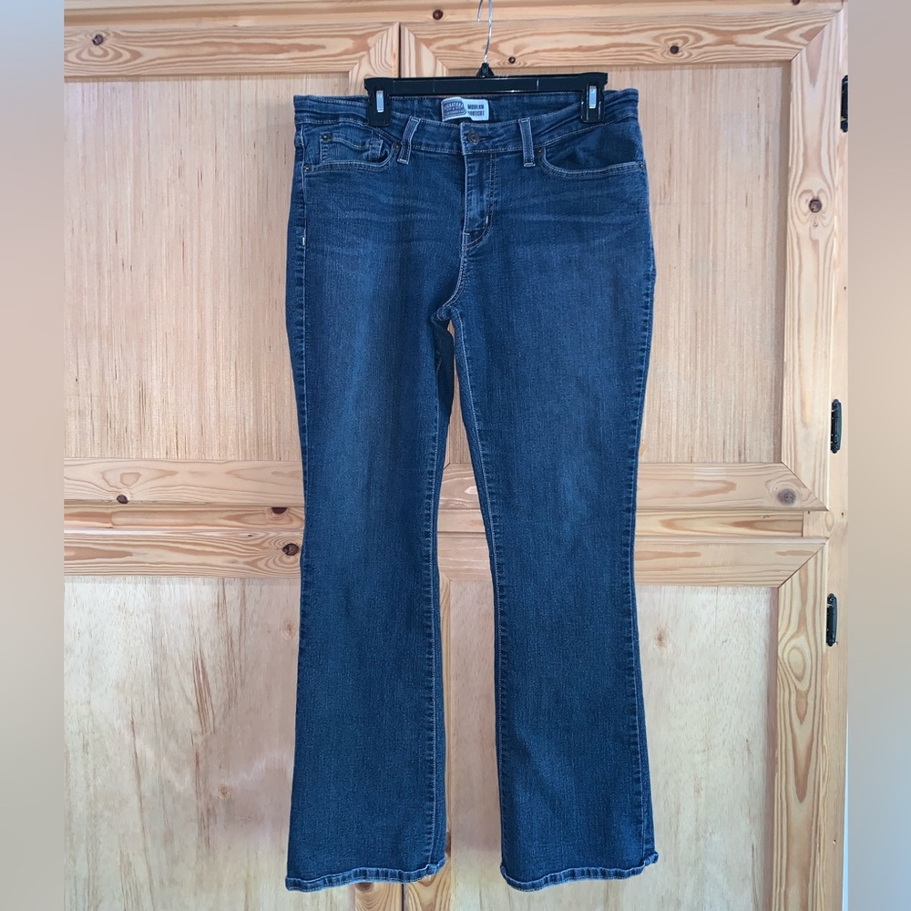 Signature Levi’s Strauss modern bootcut blue denim jeans size 18M